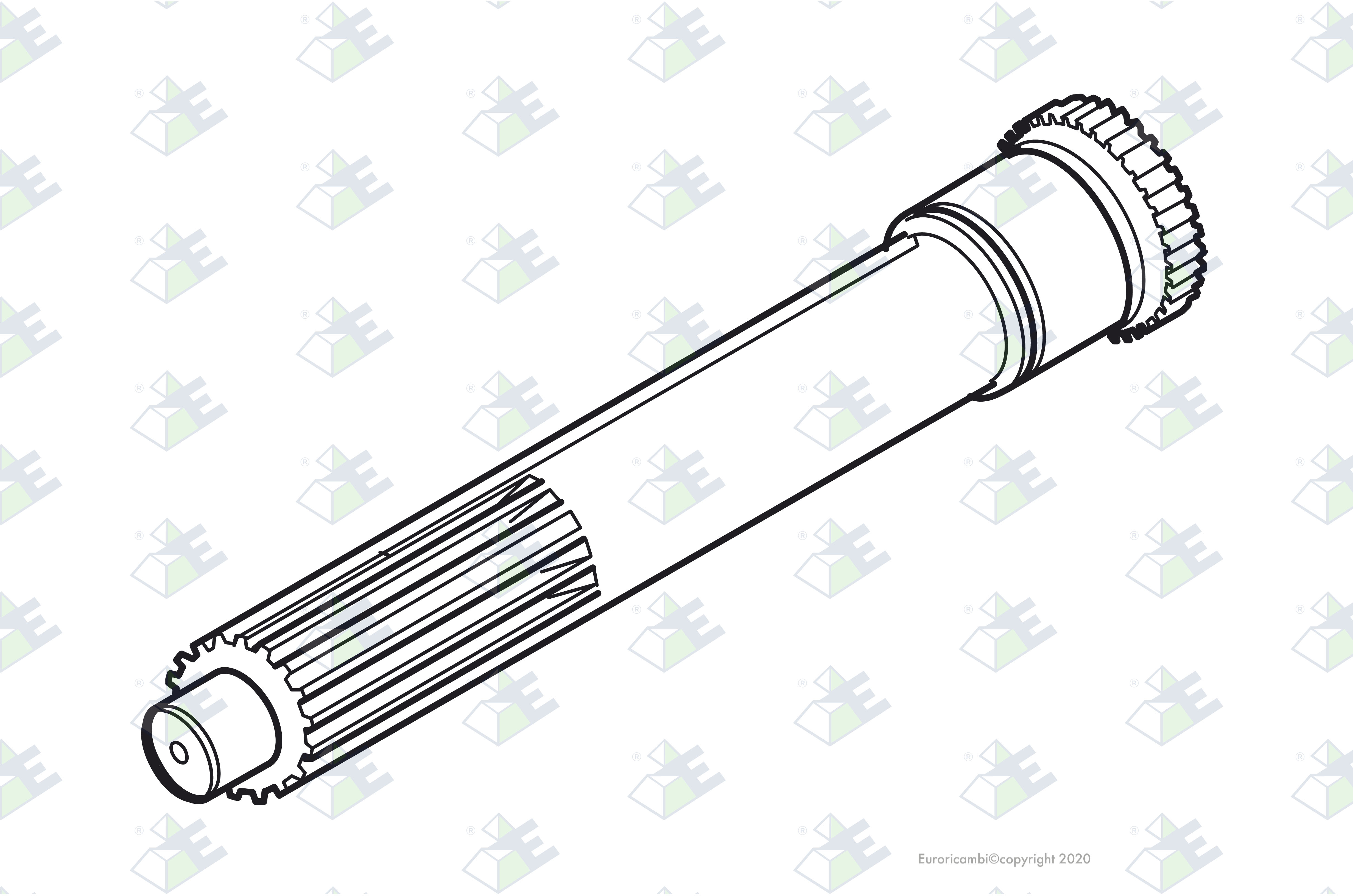 INPUT SHAFT 1-3/4"X12,12" suitable to AM GEARS 35320