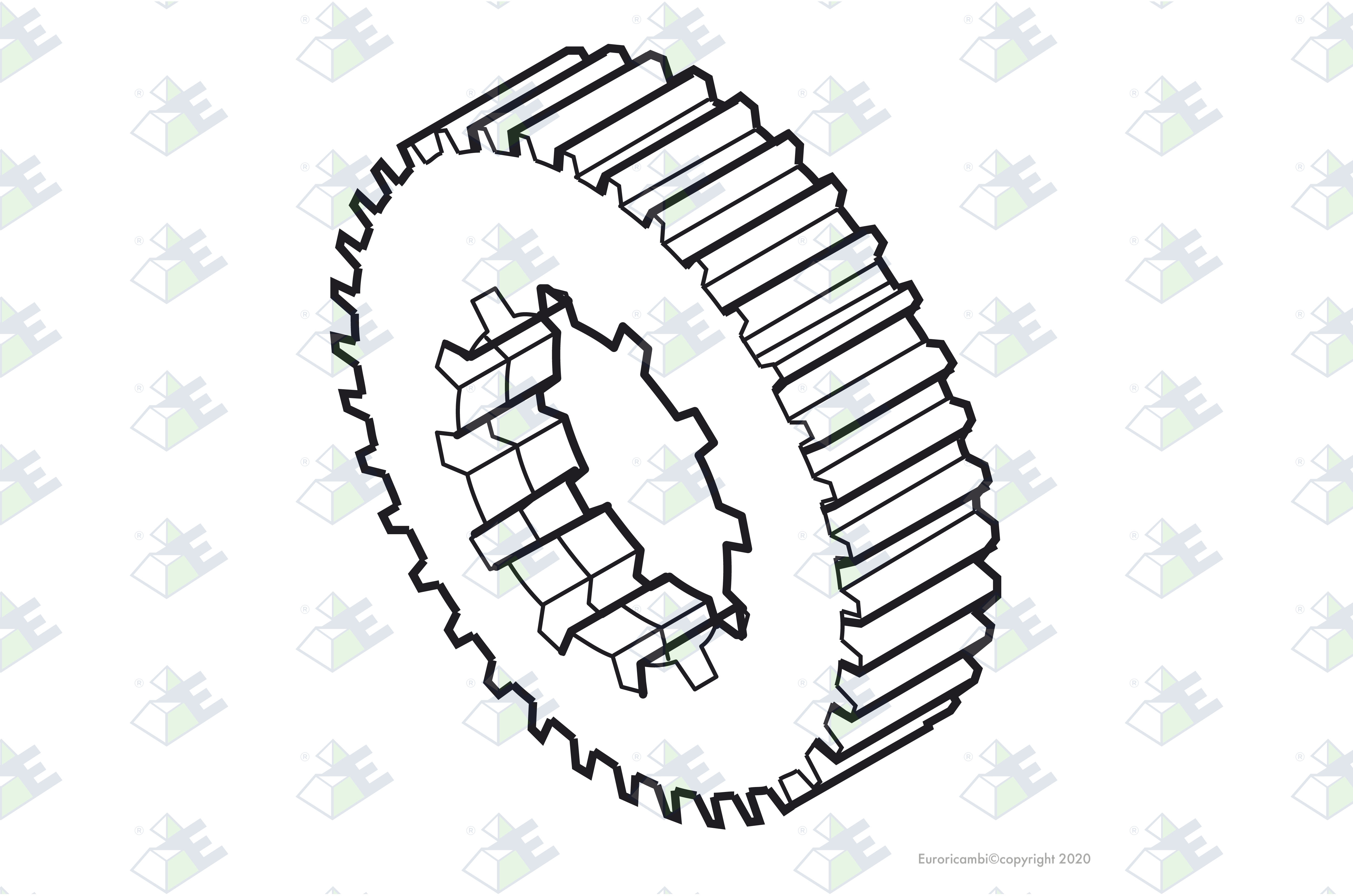 GEAR 52 T. suitable to PEGASO PG172740