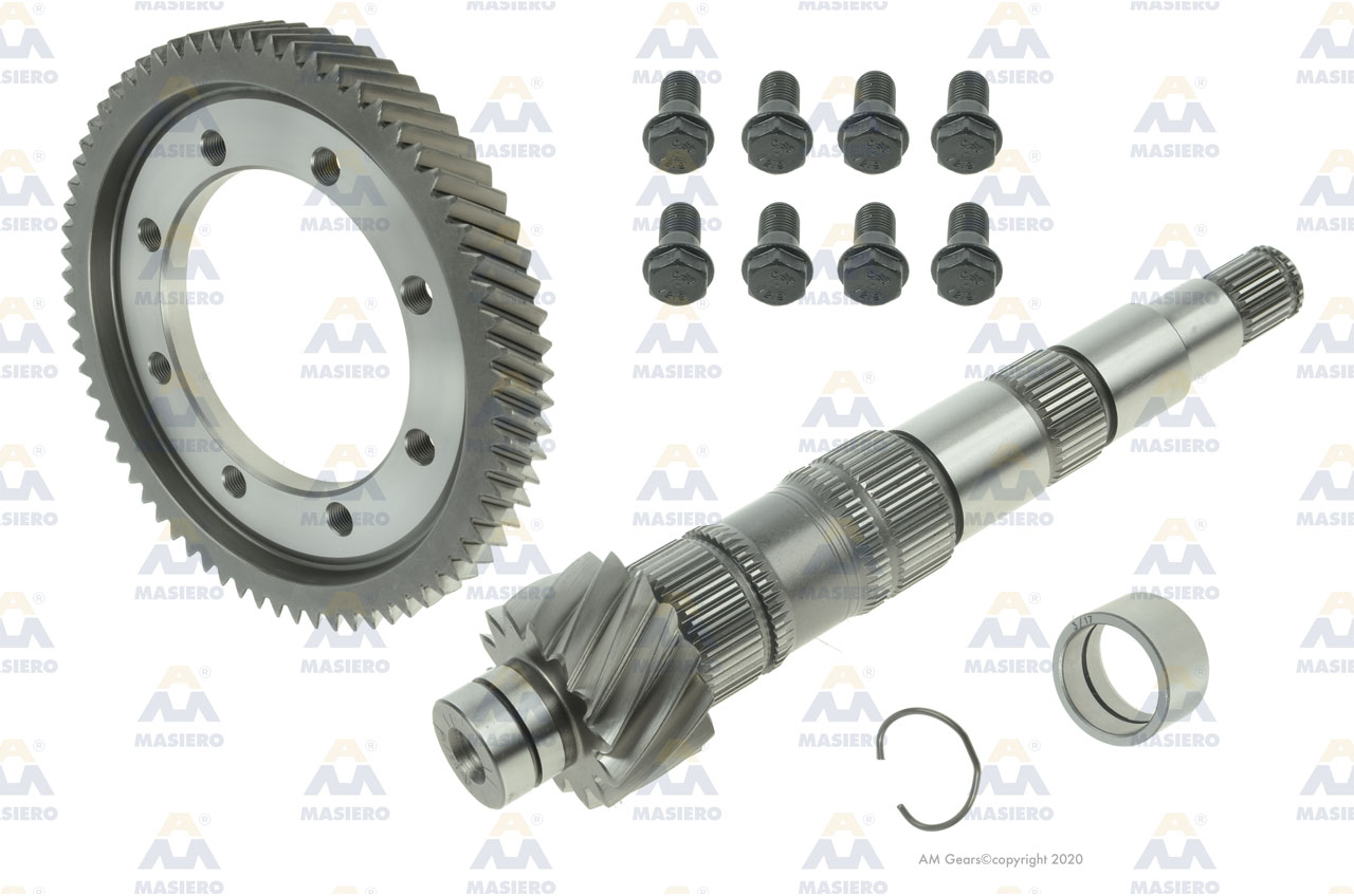 KIT PINION/GEAR SET 69:14 suitable to VOLKSWAGEN 61600