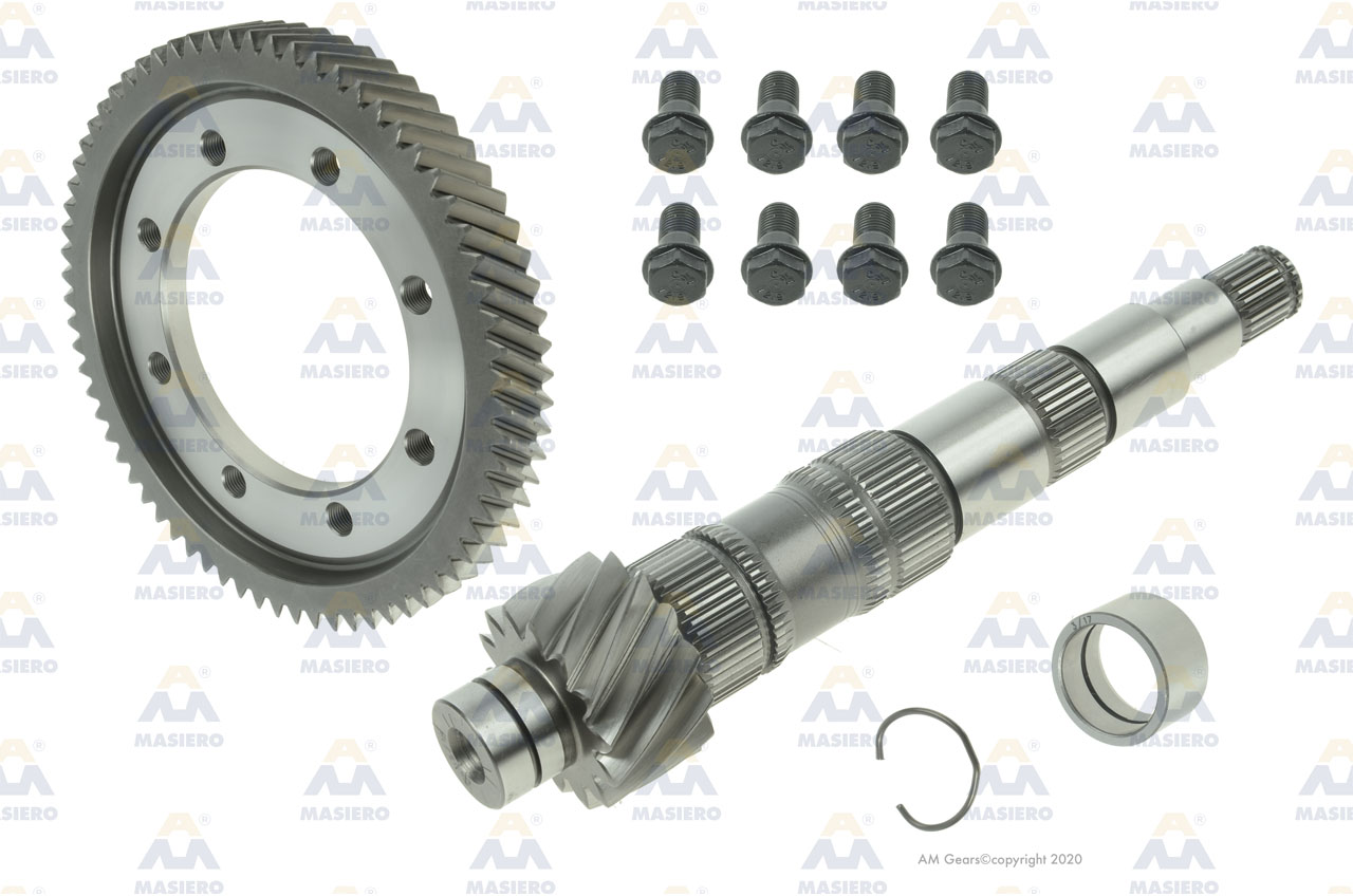 PINION/GEAR SET KIT 69:14 suitable to VOLKSWAGEN 61600