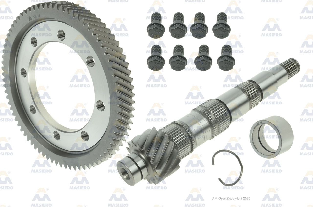 PINION/GEAR SET KIT 76:15 suitable to VOLKSWAGEN 62133