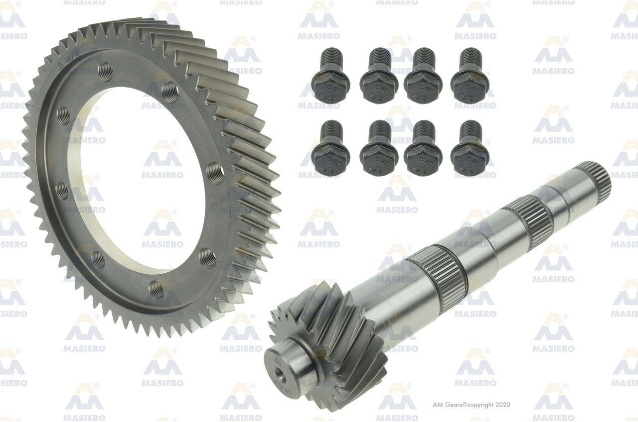 PINION/GEAR SET KIT 61:18 suitable to VOLKSWAGEN 62171