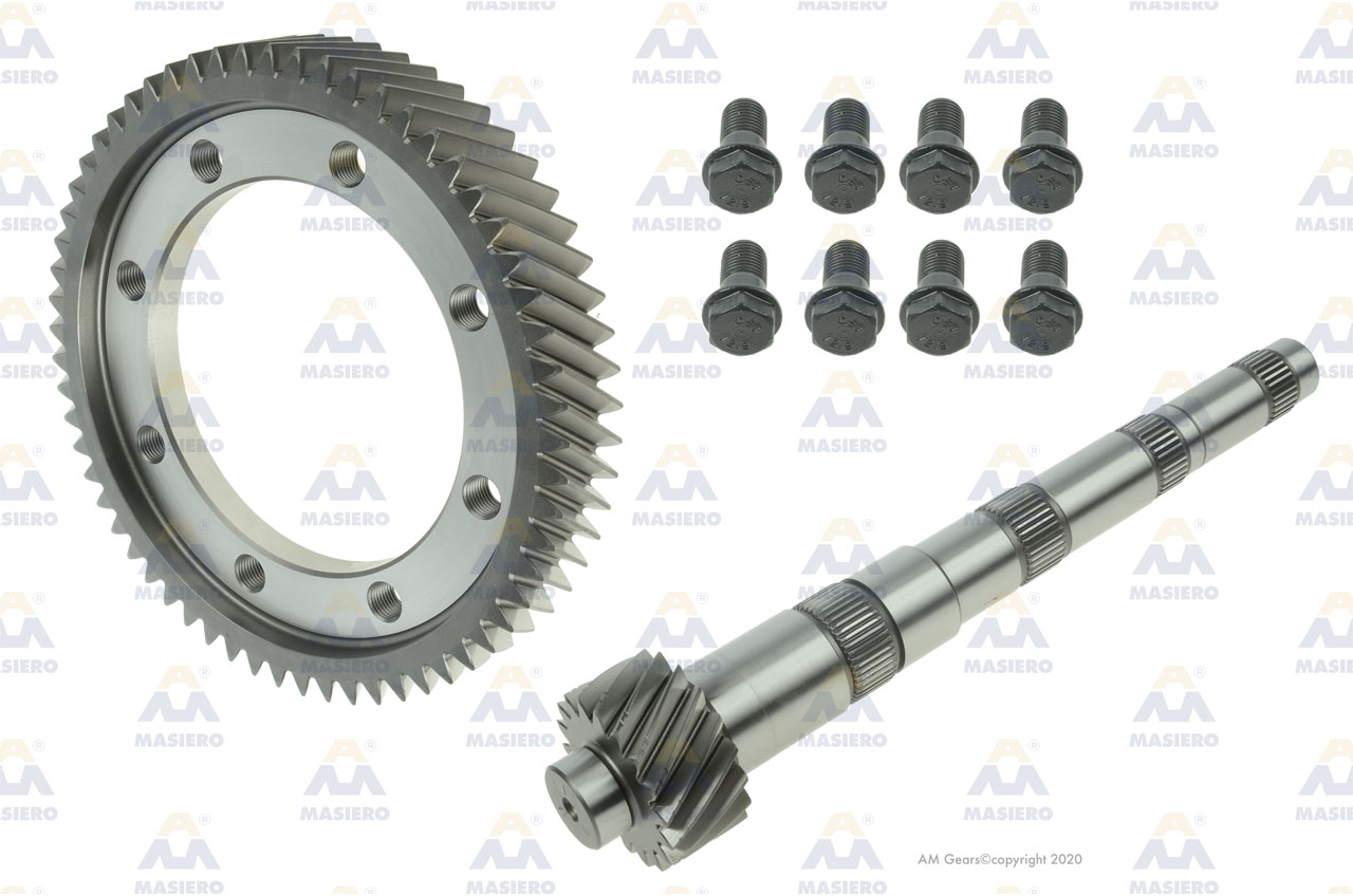 PINION/GEAR SET 61:18 suitable to VOLKSWAGEN 62174
