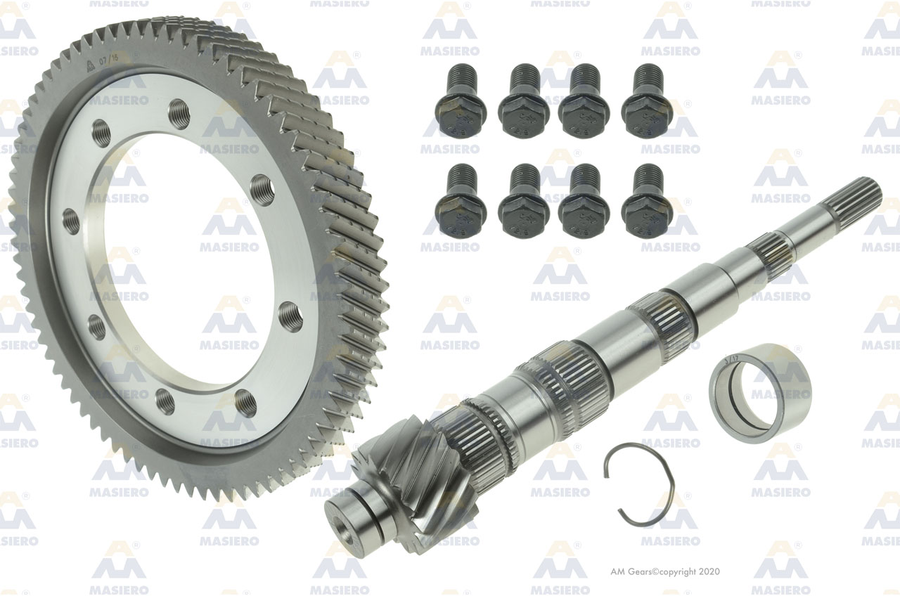 PINION/GEAR SET KIT 76:15 suitable to VOLKSWAGEN 62272