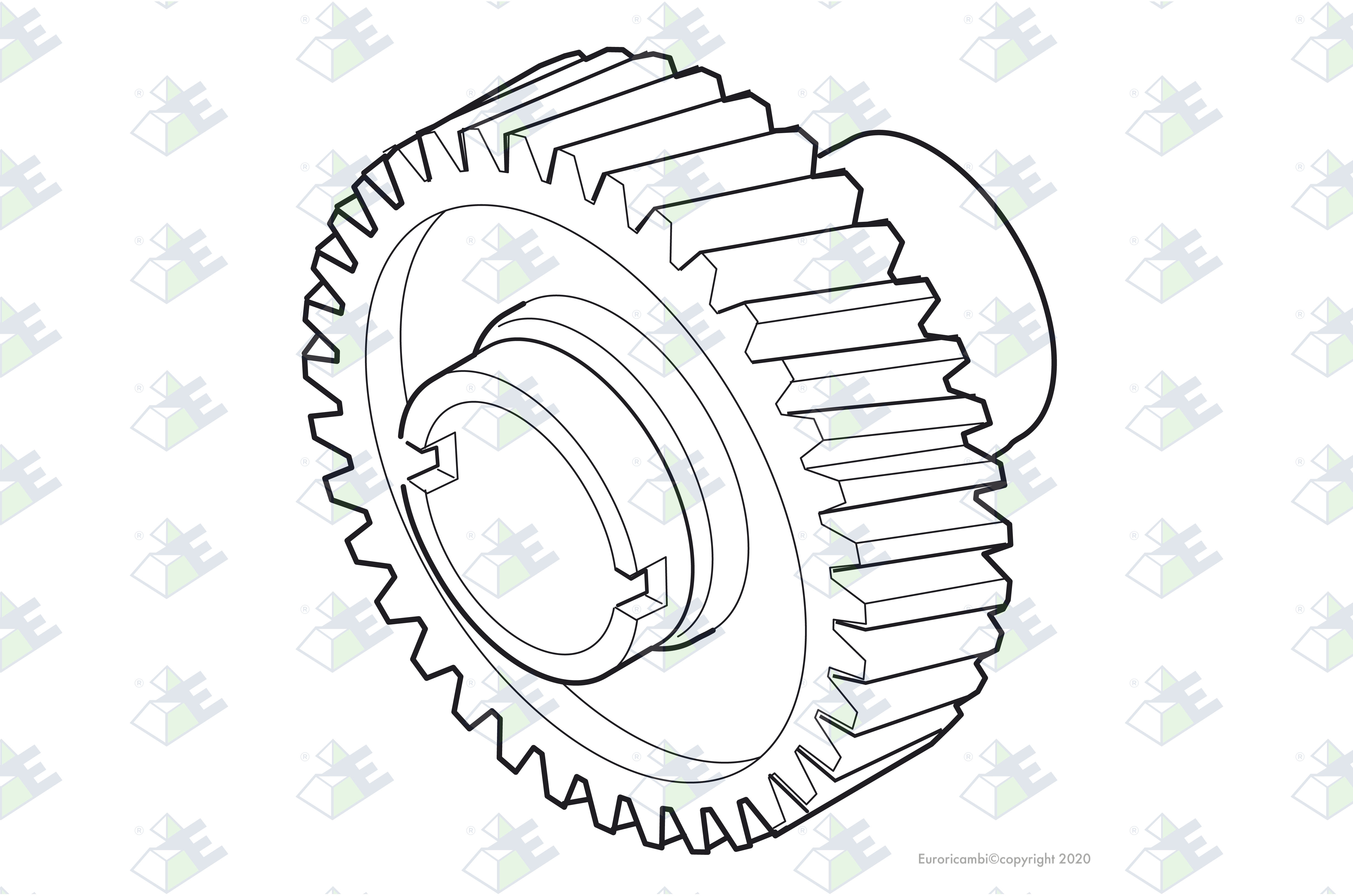 TRANSFER GEAR 42 T. suitable to VOLVO 382257